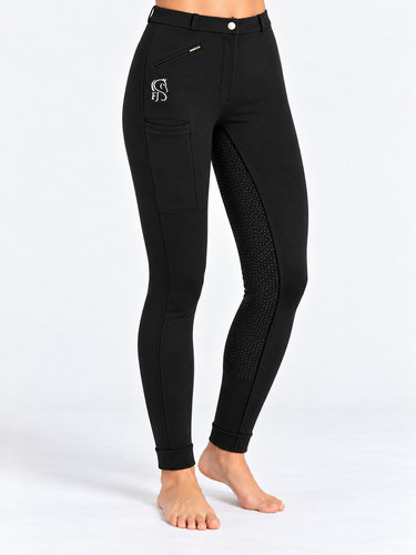 Ladies black silicone grip