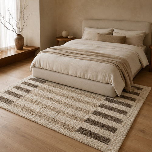 Handmade rug jodphur white and - jodphur,